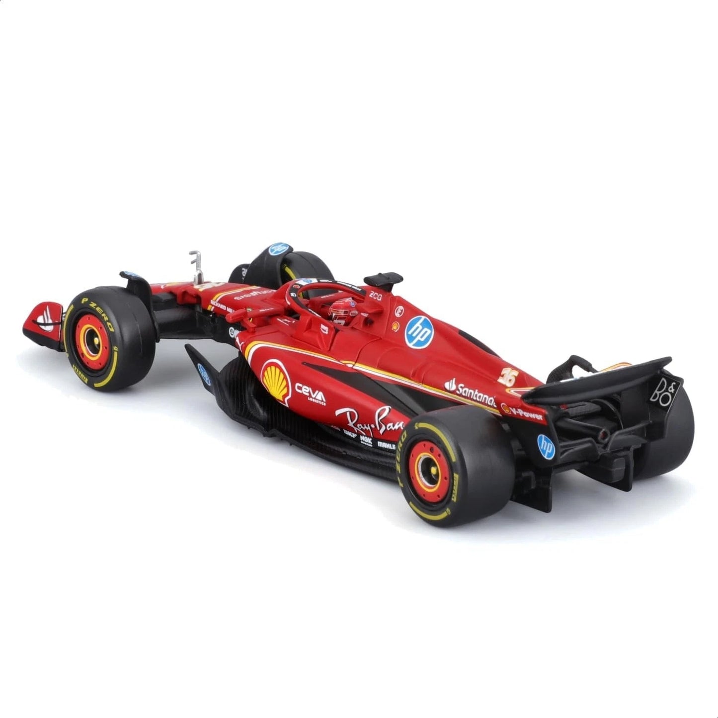 Bburago 1/43 Ferrari SF-24 C.Leclerc With Acrylic Case