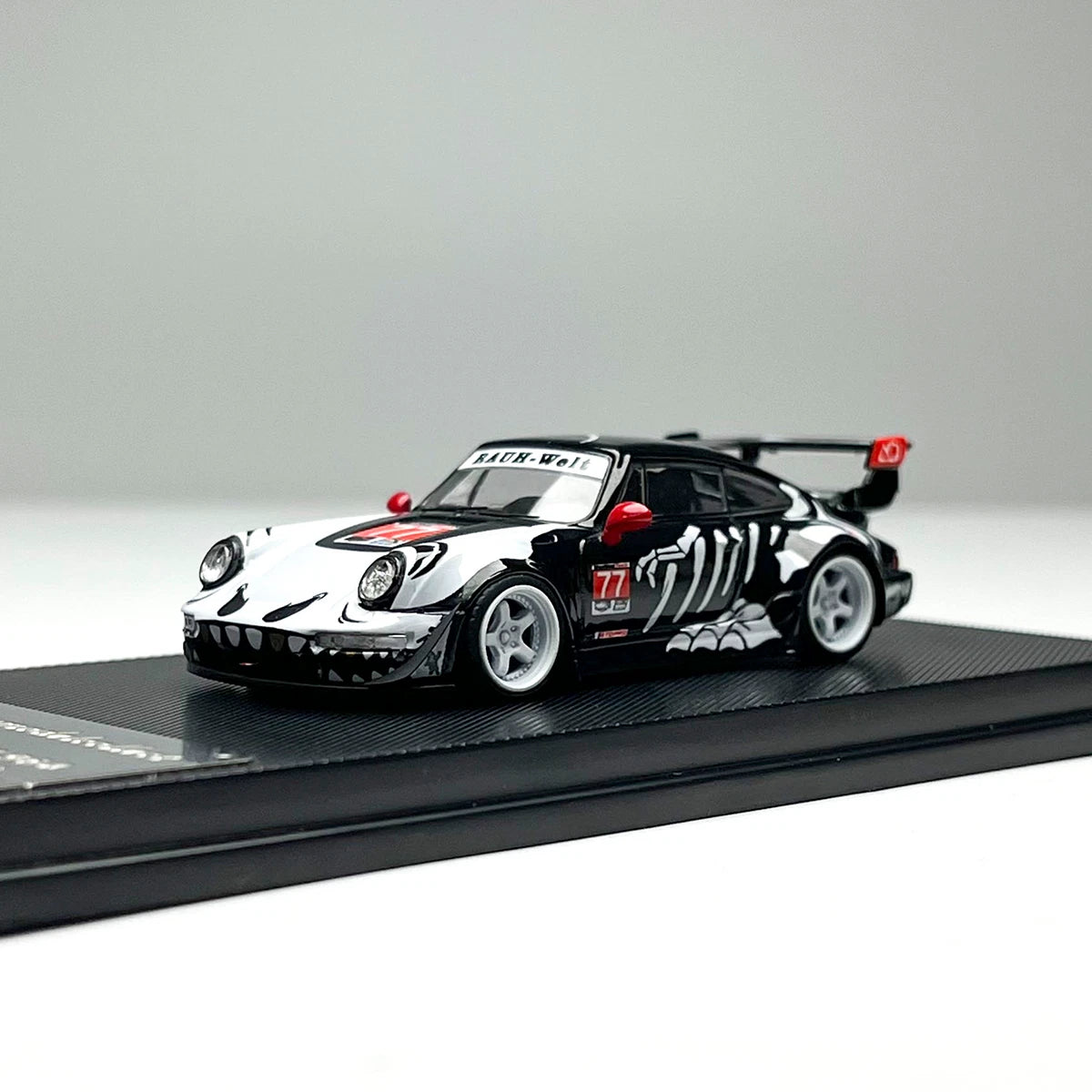 My Model Collect 1/64 RWB993 High Wing White Bone Dragon Limited Edition 999pcs With Acrylic Case & Mini Figure