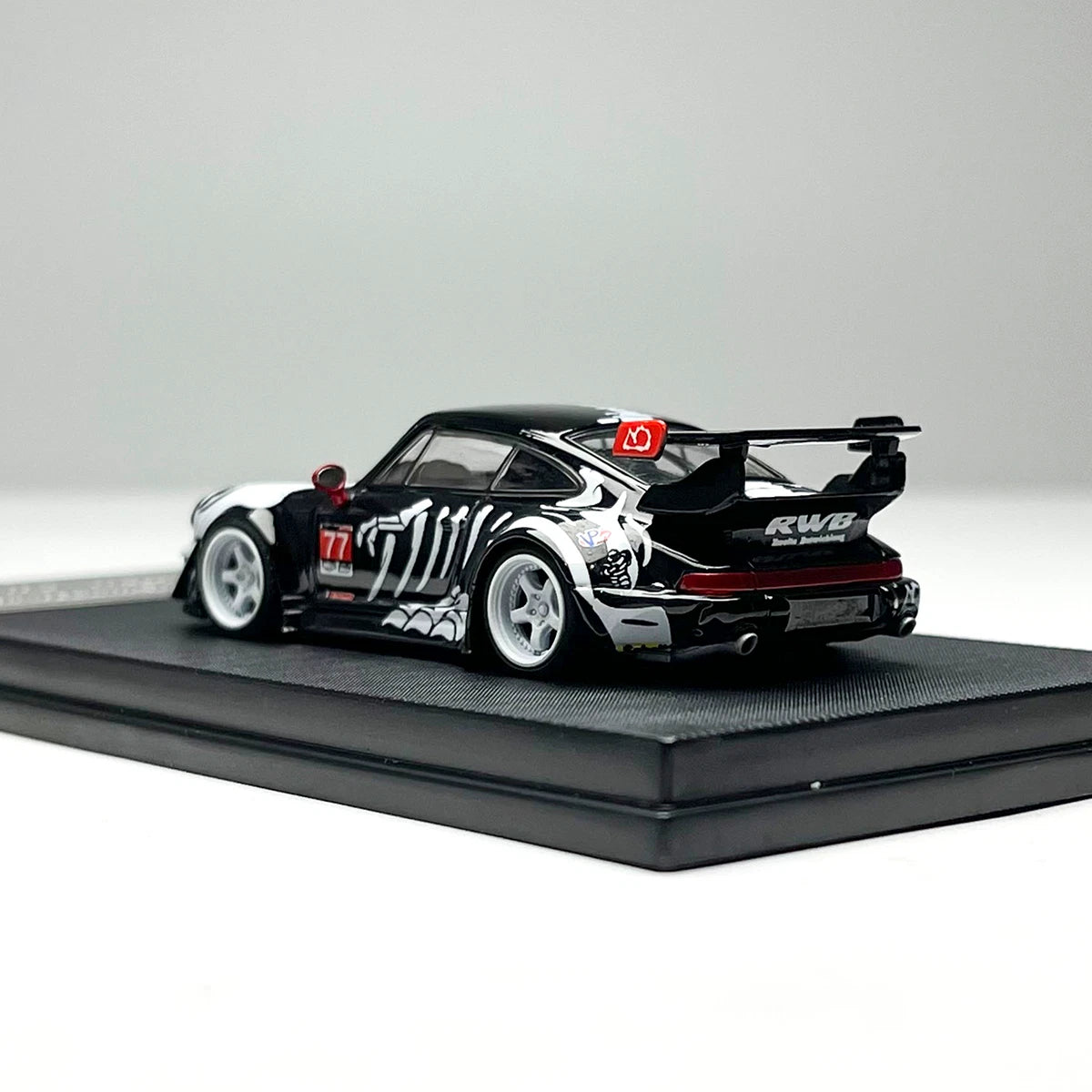 My Model Collect 1/64 RWB993 High Wing White Bone Dragon Limited Edition 999pcs With Acrylic Case & Mini Figure
