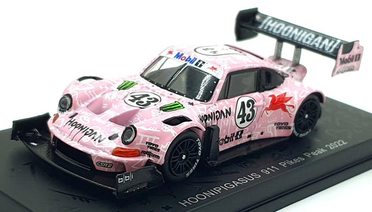 Spark 1/64 Porsche "Hoonipigasus" 911 #43 Pikes Peak 2022 With Acrylic Case