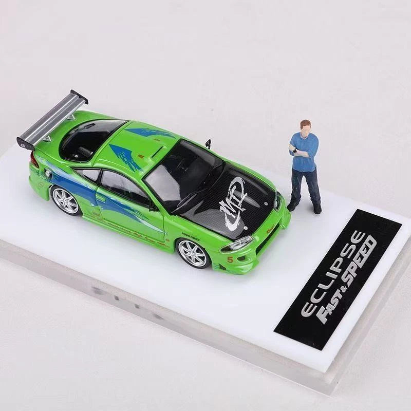 Fast & Speed 1:64 Mitsubishi Eclipse With Mini Figure & Acrylic Case