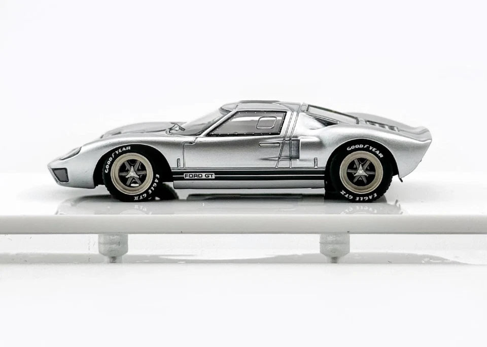 M64X Collections 1/64 Resin Ford GT40 MKI Silver Limited Edition 79/99 With Acrylic Case