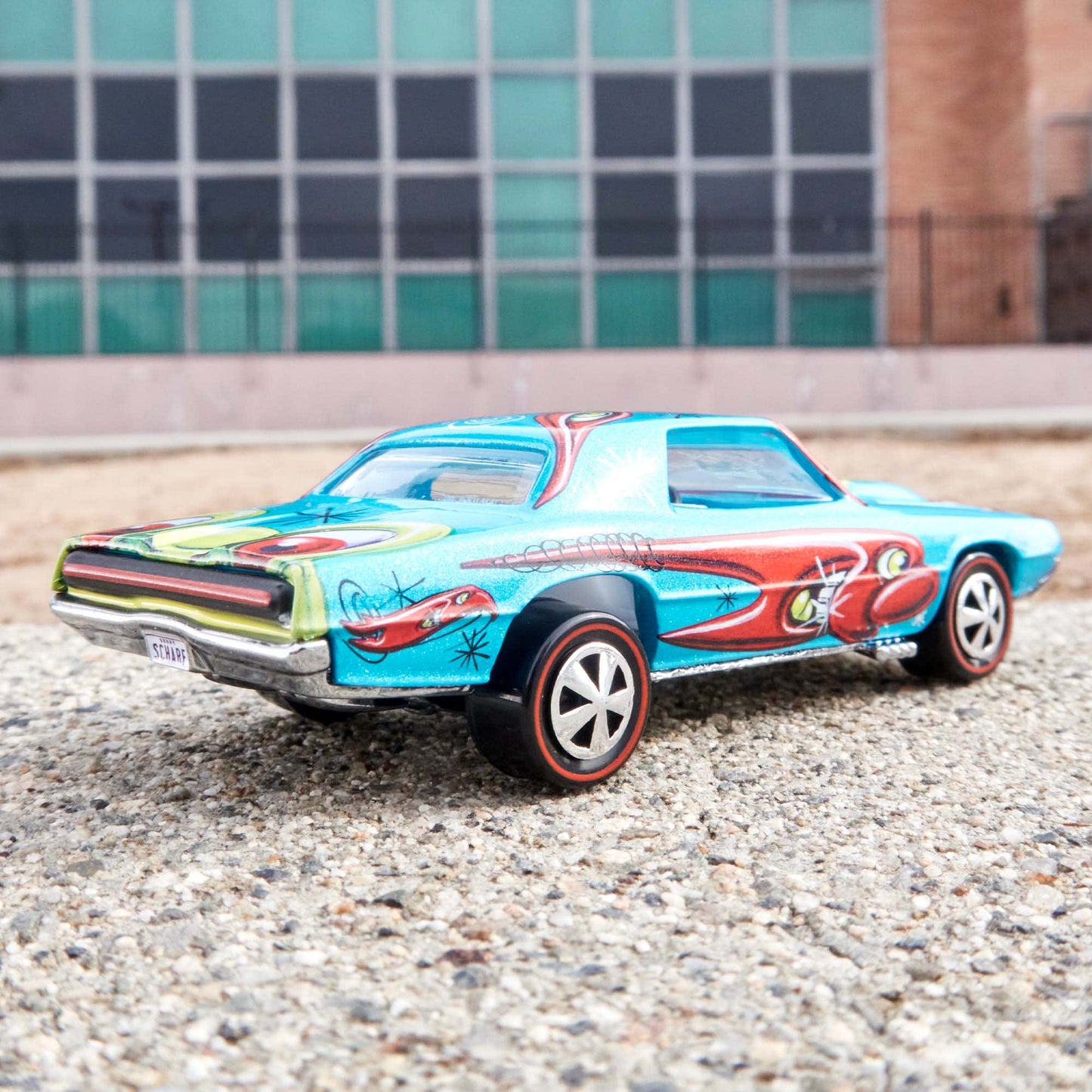Hot Wheels X Kenny Scharf Custom T-Bird With Acrylic Case