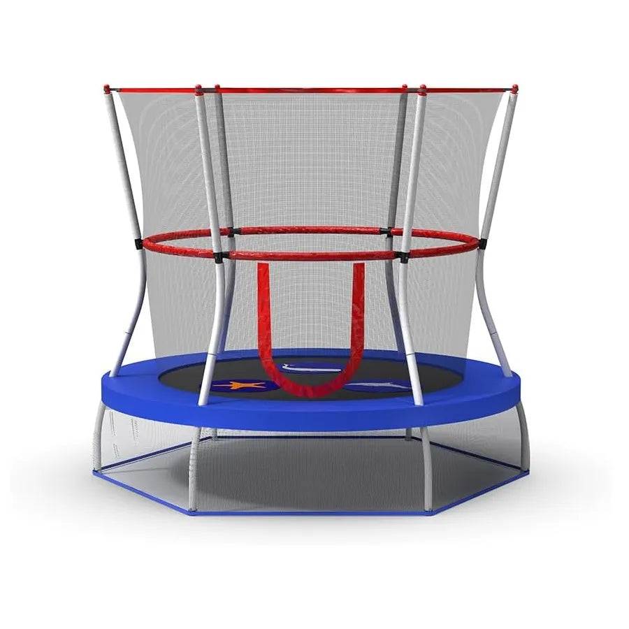 Skywalker Trampolines 5 feet Seaside Adventure Trampoline with Safety Enclosure (for age 3-7 Years) with warranty