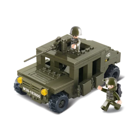 SLUBAN M38-B0297 ARMOURED CAR BUILDING BLOCKS - 175 PCS