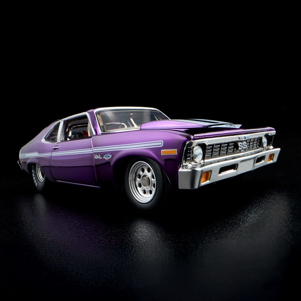 Hot Wheels 1972 Chevy Nova SS Red Line Club Exclusive With Acrylic Case