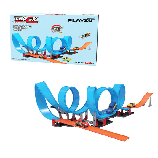 Playzu Track Champion 67pcs Five 360 Degree loops Racing Trackset