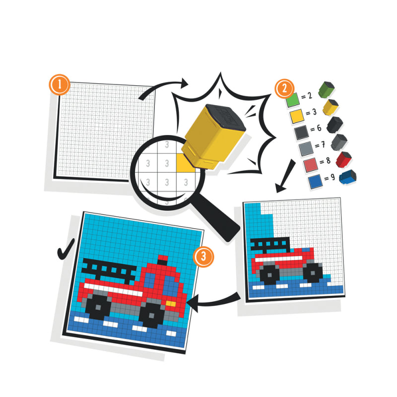 Trodat Pixel Stamp - Vehicles