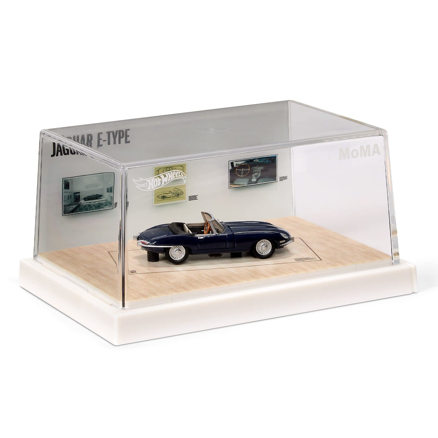 Hot Wheels X MoMa Jaguar E-Type Roadster With Acrylic Case