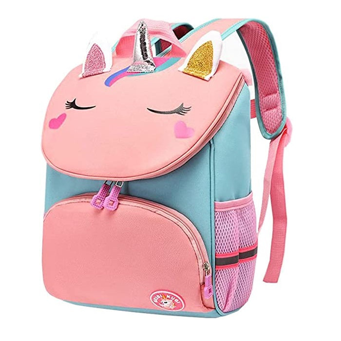 Flippi Unicorn 3D Waterproof Backpack for Toddlers & Kids Age 2-6 Years (School Bags)