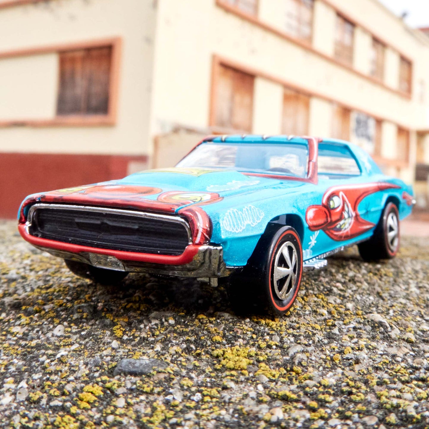 Hot Wheels X Kenny Scharf Custom T-Bird With Acrylic Case