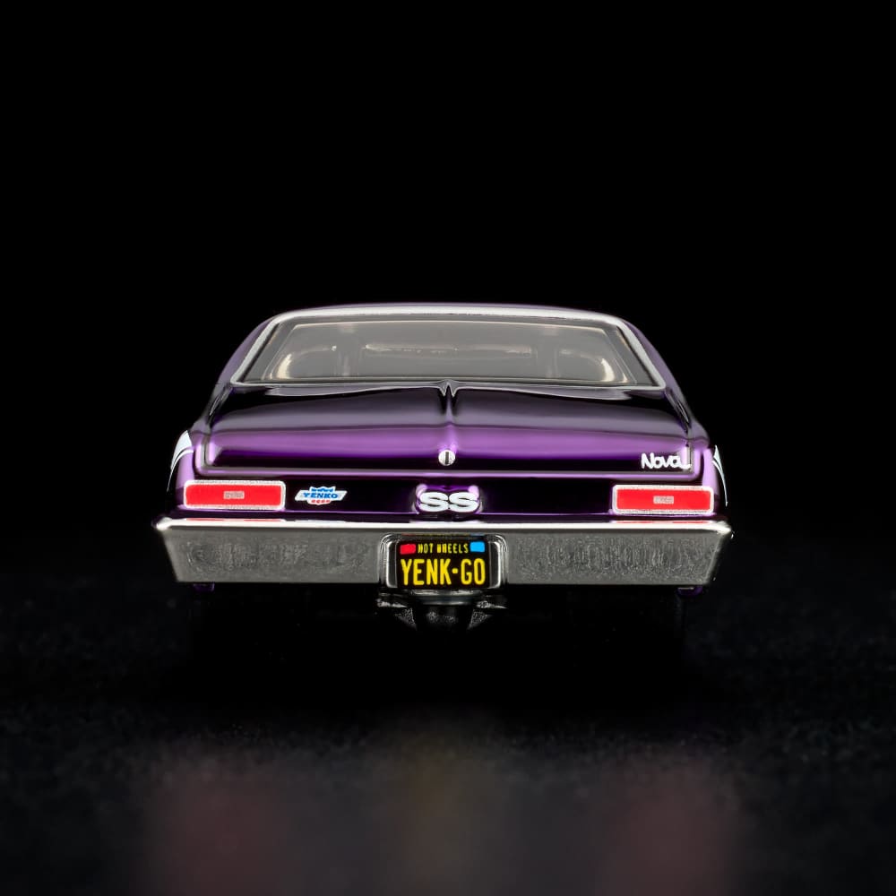 Hot Wheels 1972 Chevy Nova SS Red Line Club Exclusive With Acrylic Case
