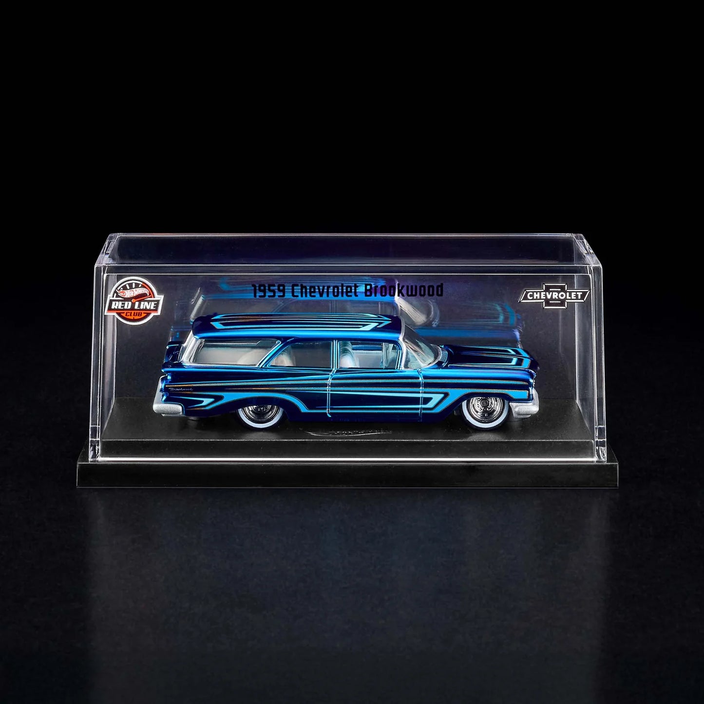 Hot Wheels 1959 Chevrolet Brookwood Red Line Club Exclusive With Acrylic Case