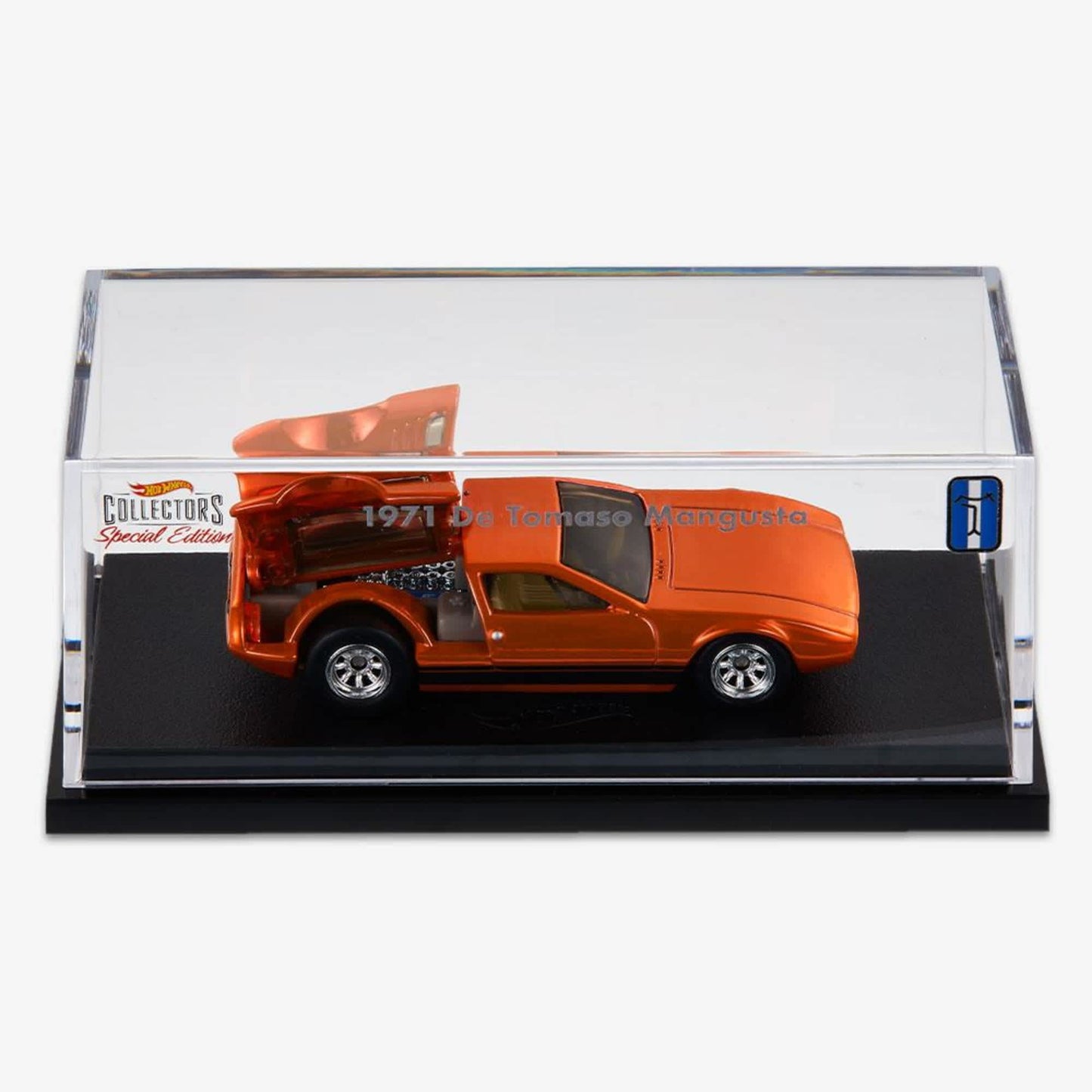 Hot Wheels Collectors Special Edition 1971 De Tomaso Mangusta Red Line Club Exclusive 18882/20000 With Acrylic Case