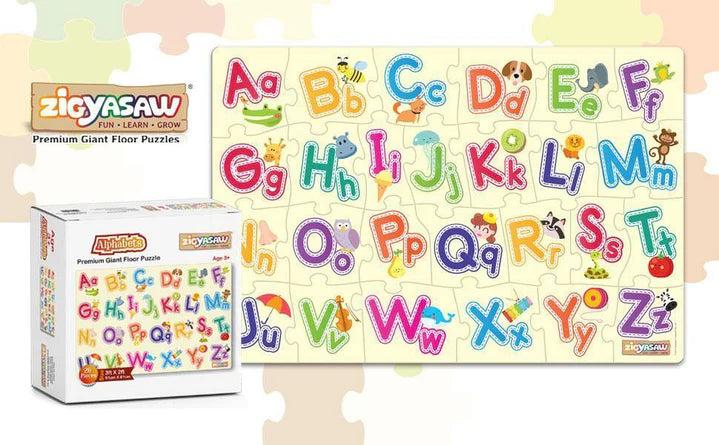 Zigyasaw English Alphabet premium giant floor puzzle game for Kids Age 3+